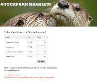 e-tickets attractie doorlopende verkoop